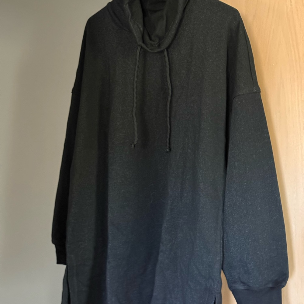 Adore Me Black Cowl Neck Hoodie New with Tags